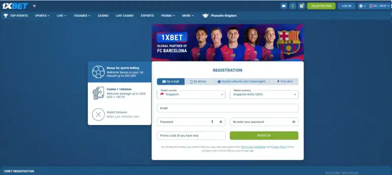 آموزش ثبت نام در وان ایکس بت