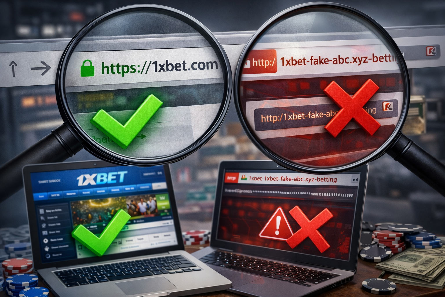 بررسی ساختار دامنه و URL برای تشخیص آدرس اصلی وان ایکس