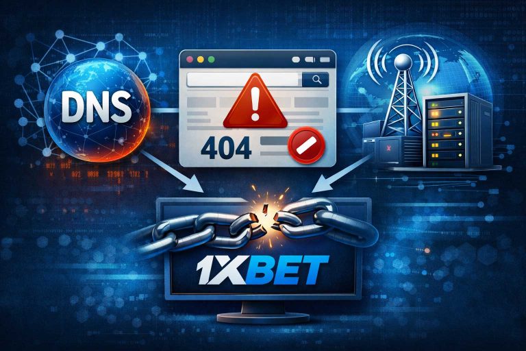 نقش DNS، مرورگر و اپراتور در باز نشدن سایت 1xbet