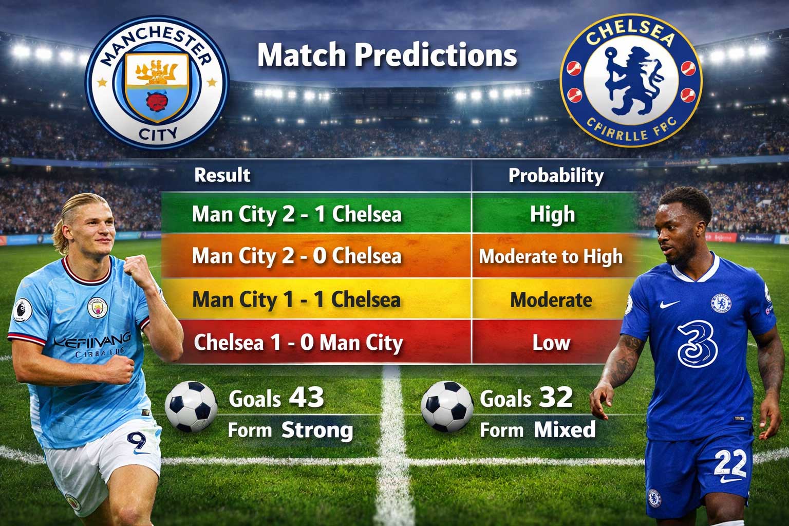 وضعیت فعلی منچسترسیتی در لیگ برتر